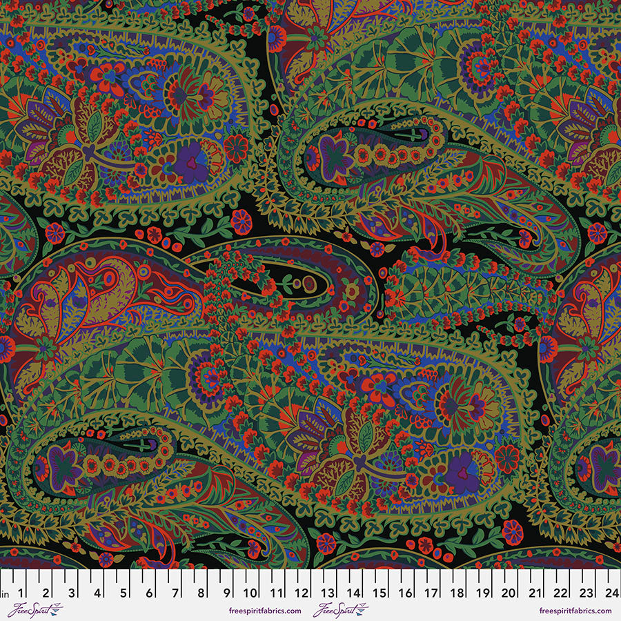 Kaffe Fassett : Paisley Jungle in Moss : Free Spirit