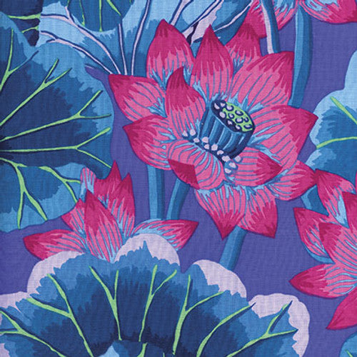 Kaffe Fassett : Lake Blossoms in Blue : Free Spirit