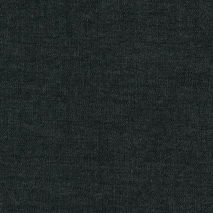 Indigo Denim 6.5oz : Black Washed #1604 : Robert Kaufman