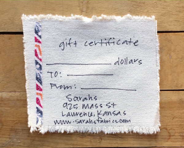Gift Certificate