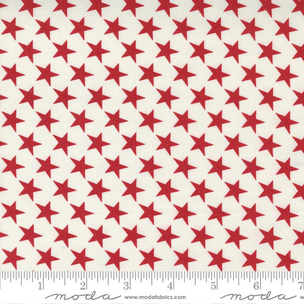 Belle Isle by Minick and Simpson : 14922-11 Cream/Red : Moda