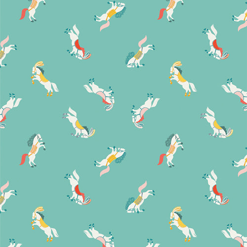 Petite Circus by Alexandra Bordallo : Rearing Horses in Shine : Art Gallery