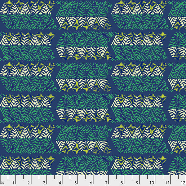 One Mile Radiant by Anna Maria Horner Conservatory Chapter 3 : Mountain Streams in Verdant : Free Spirit Fabrics