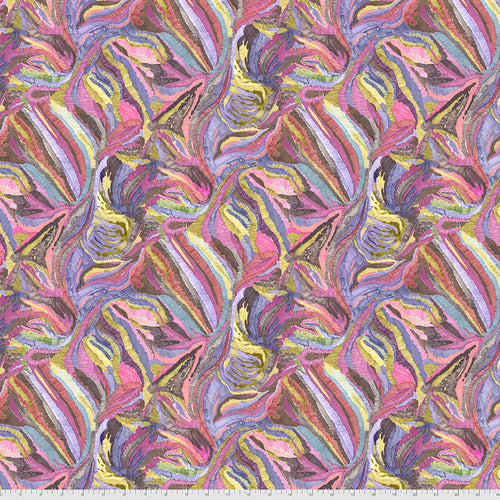 Stillness in Nature by Denise Burkitt : Wafting Leaves in Multi : Free Spirit