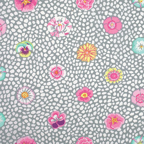 Kaffe Fassett : Guinea Flower in Grey : Free Spirit