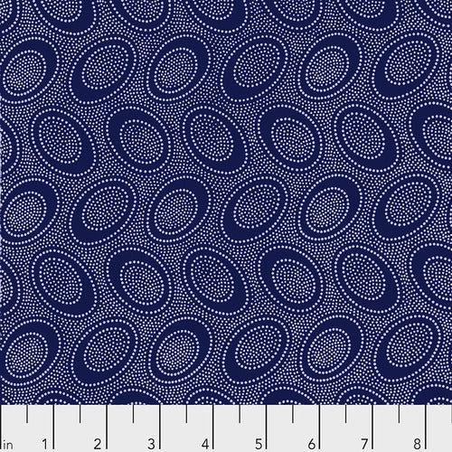 Kaffe Fassett : Aboriginal Dot in Indigo : Free Spirit