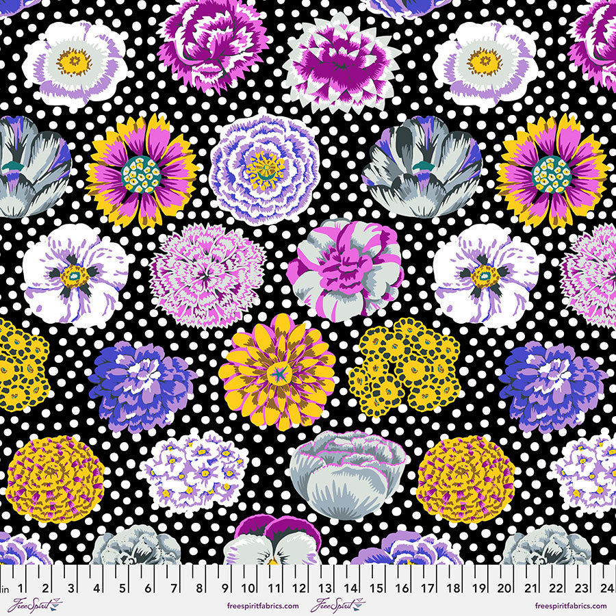 Kaffe Fassett : Big Blooms in Black : Free Spirit