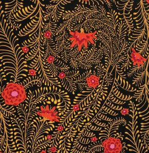 Kaffe Fassett : Ferns in Black : Free Spirit
