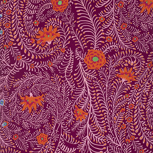 Kaffe Fassett : Ferns in Cherry : Free Spirit