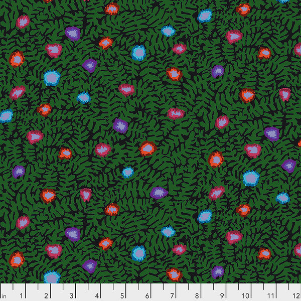 Kaffe Fassett : Moss Flower in Dark : Free Spirit