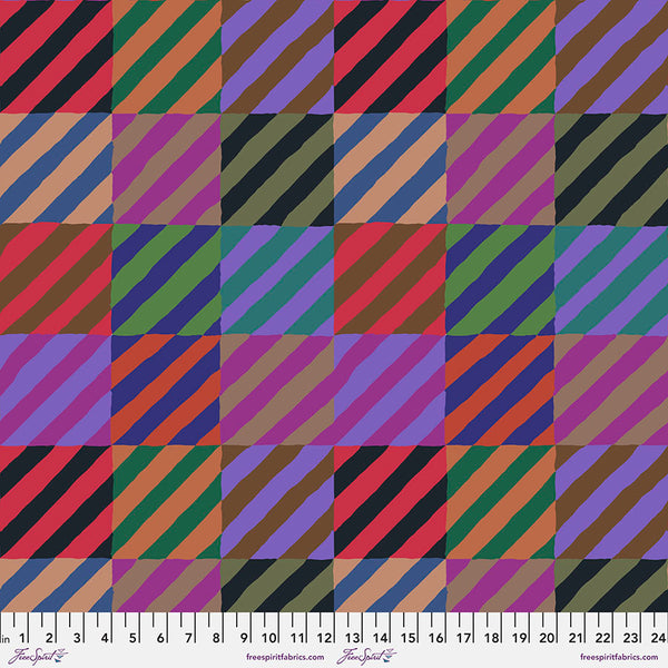 Kaffe Fassett : Regimental Ties in Dark : Free Spirit