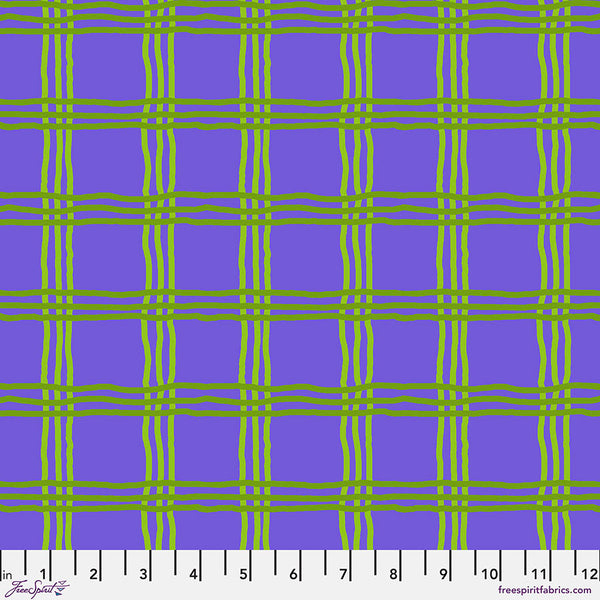 A New Leaf by Jane Sassaman : Leaf Plaid in Purple : Free Spirit