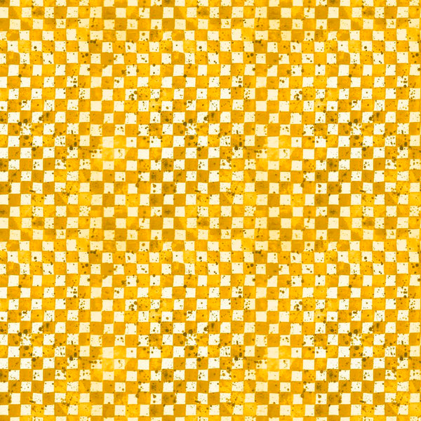 Color Labyrinth by Katie Pasquini Masopust : Checkerboard in Yellow : Free Spirit