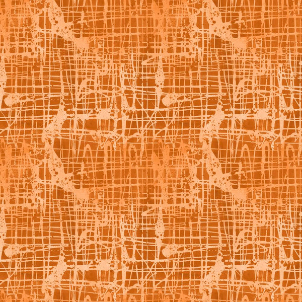Color Labyrinth by Katie Pasquini Masopust : Lattice in Orange : Free Spirit