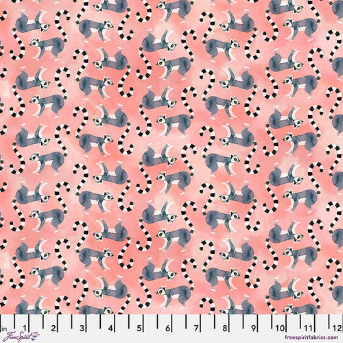 Madagascar Adventure by Katy Tanis : Ringtails in Peach : Free Spirit