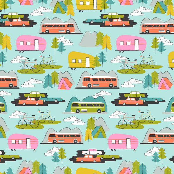 Wanderlust by Maude Asbury : Hit The Road in Seafoam : Free Spirit