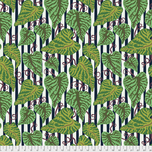 Earth Made Paradise by Kathy Doughty : Tropical Leaf in Cool : Free Spirit