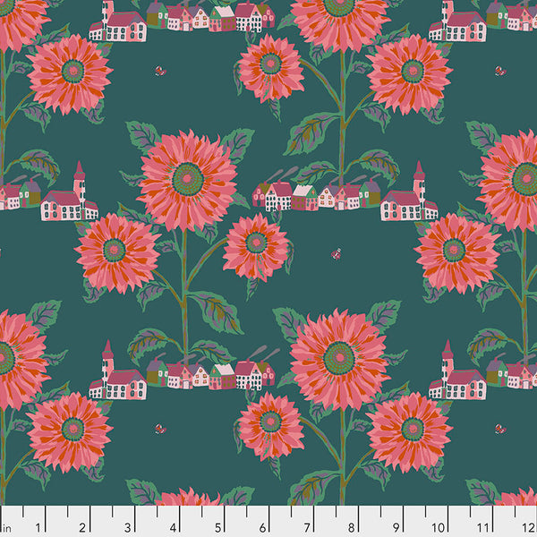 Souvenir by Nathalie Lete Conservatory Chapter 2 : Sunny Village in Sea : Free Spirit Fabrics