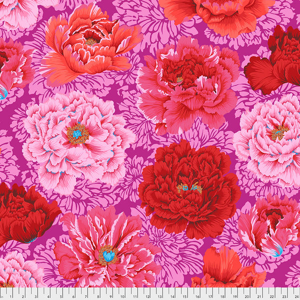 Philip Jacobs : Brocade Peony in Hot : Free Spirit