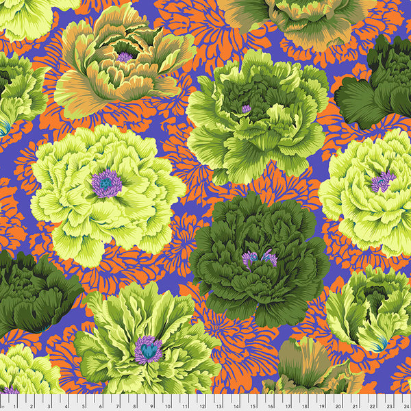 Philip Jacobs : Brocade Peony in Moss : Free Spirit