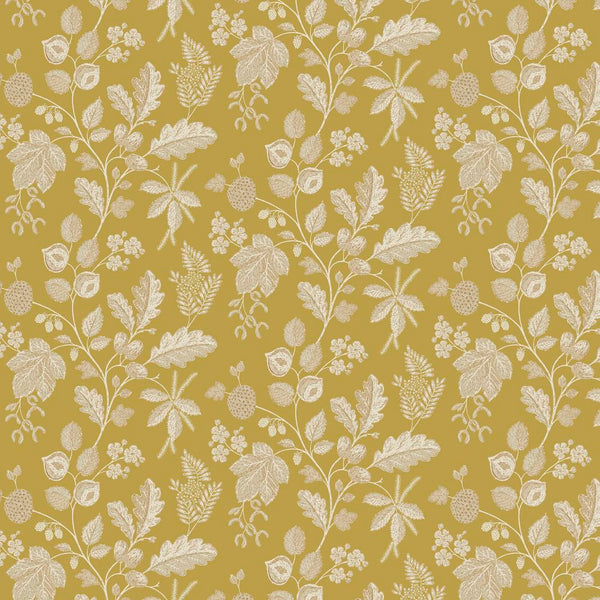 Woodland Blooms by Sanderson : Warwick in Saffron : Free Spirit