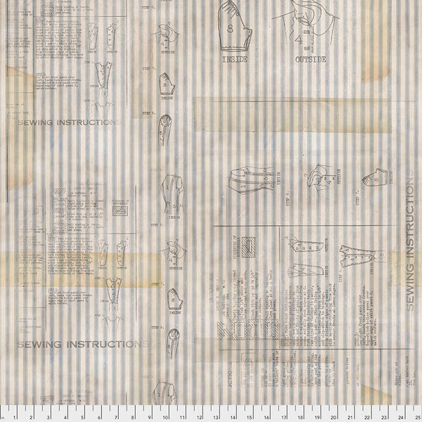 Memoranda III by Tim Holtz : Sewing Instructions in Neutral : Free Spirit