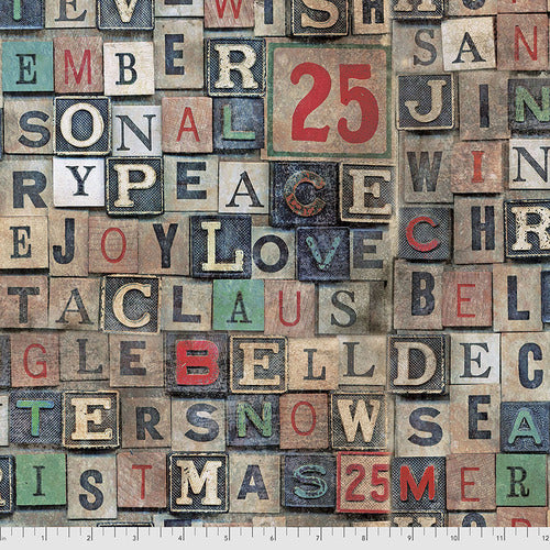 Christmastime by Tim Holtz : Christmas Blocks in Multi : Free Spirit