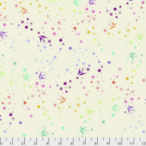 Pinkerville by Tula Pink : Fairy Dust in Cotton Candy : Free Spirit
