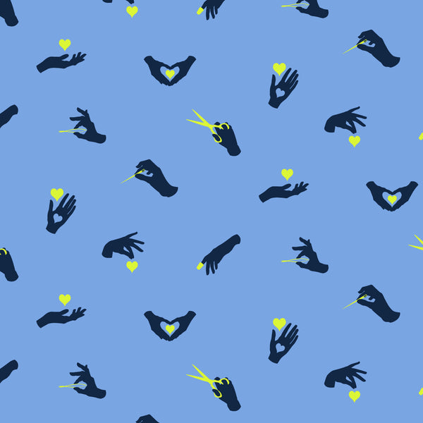 HandMade by Tula Pink : Busy Fingers in Noon : Free Spirit