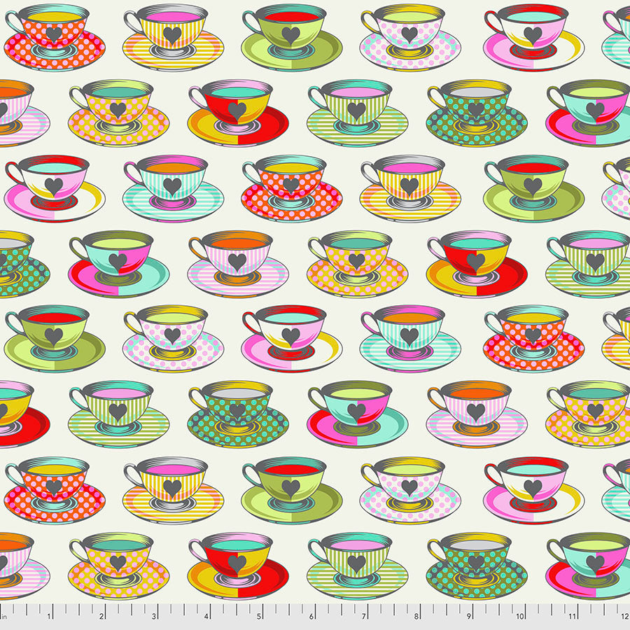 Curiouser and Curiouser by Tula Pink : Tea Time in Sugar : Free Spirit
