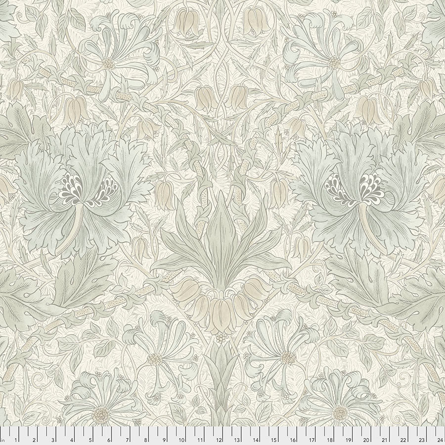 Pure Morris Mineral by Morris & Co : Pure Honeysuckle & Tulip in Ivory : Free Spirit