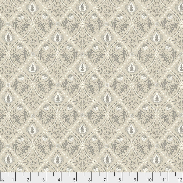 Pure Morris Mineral by Morris & Co : Pure Trellis in Linen : Free Spirit