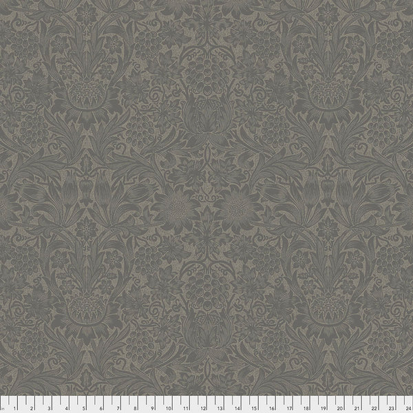 Pure Morris Mineral by Morris & Co : Pure Sunflower in Slate : Free Spirit