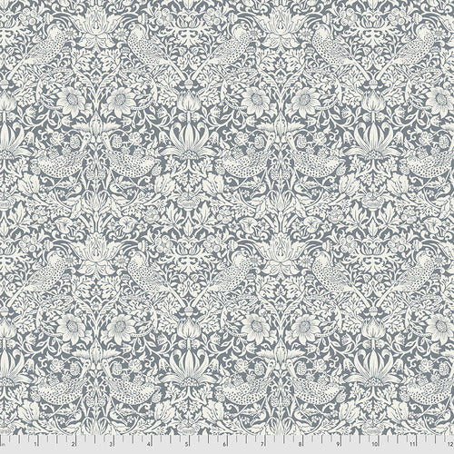 Pure Morris Hawkdale by Morris & Co : Pure Strawberry Thief in Ink : Free Spirit