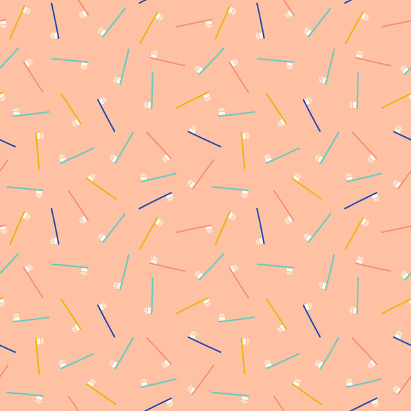 Whatnot by Rashida Coleman-Hale : Brusha Brusha in Peach : Ruby Star Society