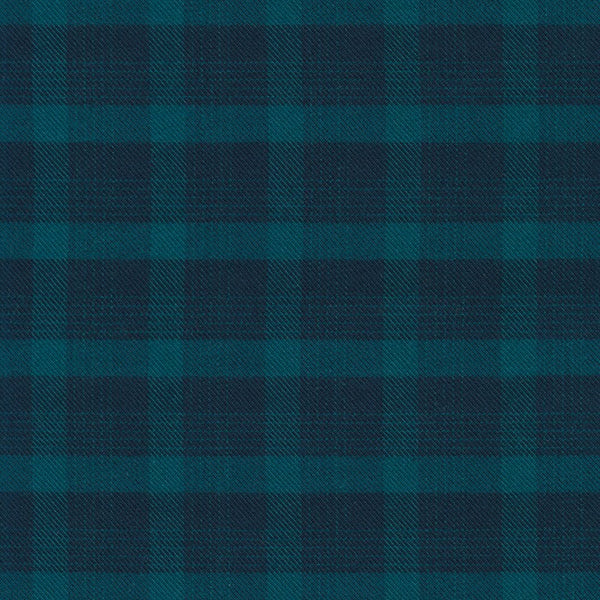Porto Flannel Heavy Twill Plaid : SRKF-21049-213 TEAL : Robert Kaufman