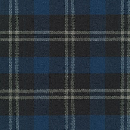 Porto Flannel Engineering : SRKF-21050-2 Black : Robert Kaufman