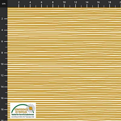 Avalana Jersey Knit : Stripe in Yellow : Stof : Knit