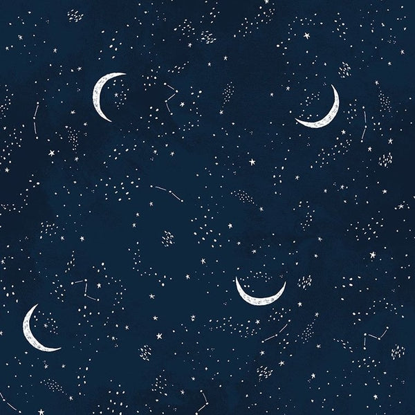 Brave Enough to Sleep Flannel : Cresent Moon in Multi : Dear Stella