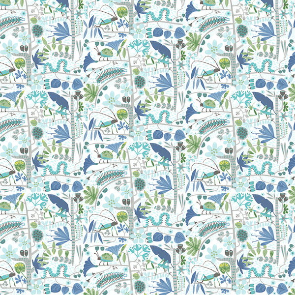 Jungle Jive by Asa Gilland : Insects in White : Clothworks