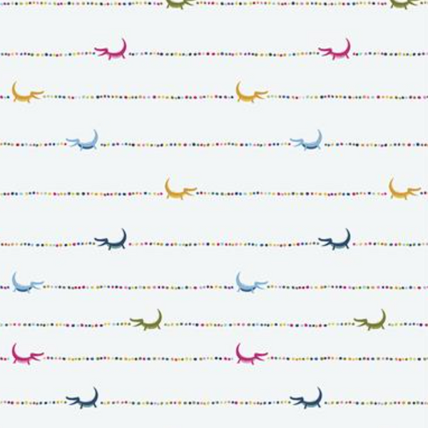 Crocodile Smiles by Meags + Me : Croc Stripe in Multi : Clothworks