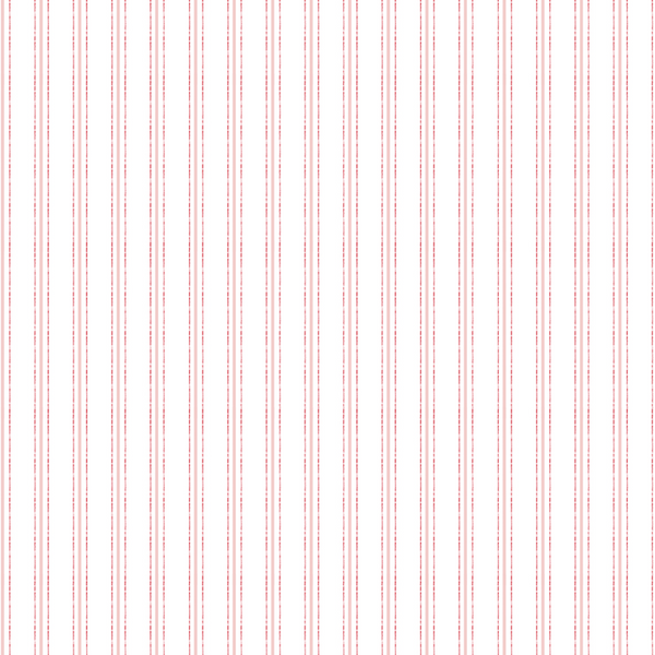 Ladybug Mania by Meags + Me : Stripe in White : Clothworks