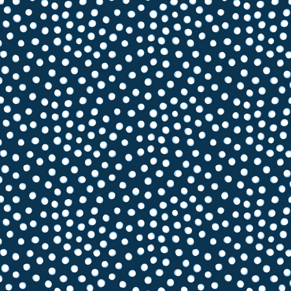 Indigo : Indigo Dots in Navy Blue : Clothworks