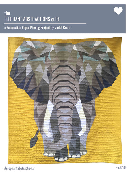 Elephant Abstractions Pattern by Violet Craft