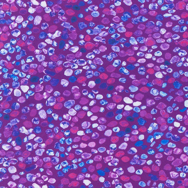 Wishwell Garden Gloss Sateen by Vanessa Lillrose & Linda Fitch : Heliotrope : Robert Kaufman