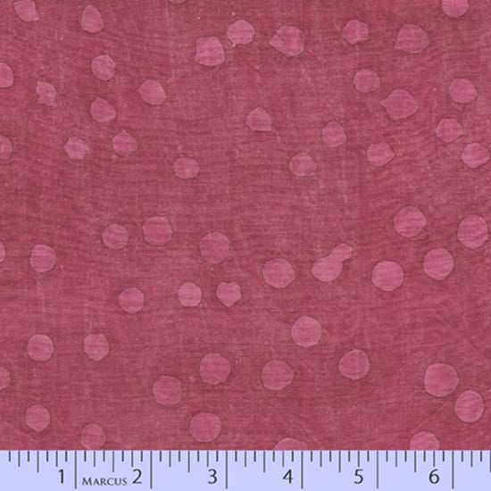 Aged Muslin : Dapple Dots WR6-0555 Magenta : Marcus Brothers