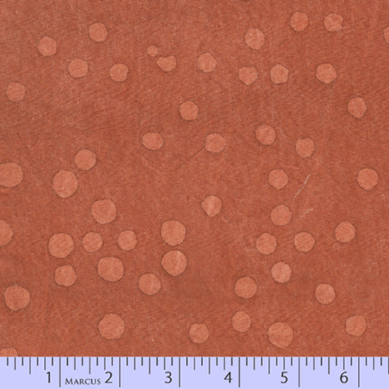 Aged Muslin : Dapple Dots WR6-0564 Orange : Marcus Brothers