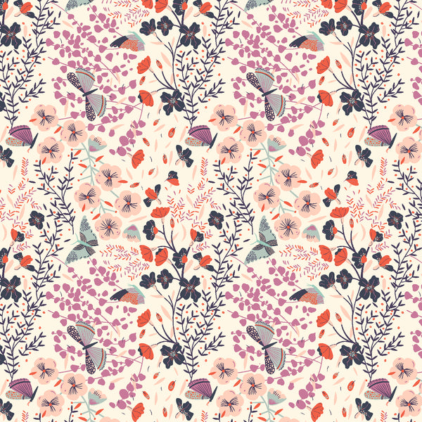 Good Vibes by Angela Corti : Butterfly in Spring Dream : Cotton and Steel