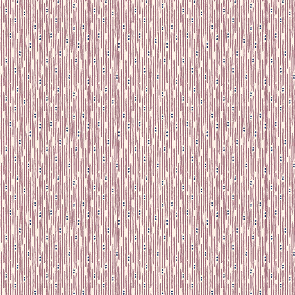 Grounded by Alex Roda : Granola Stripe in Boysenberry : Cotton and Steel