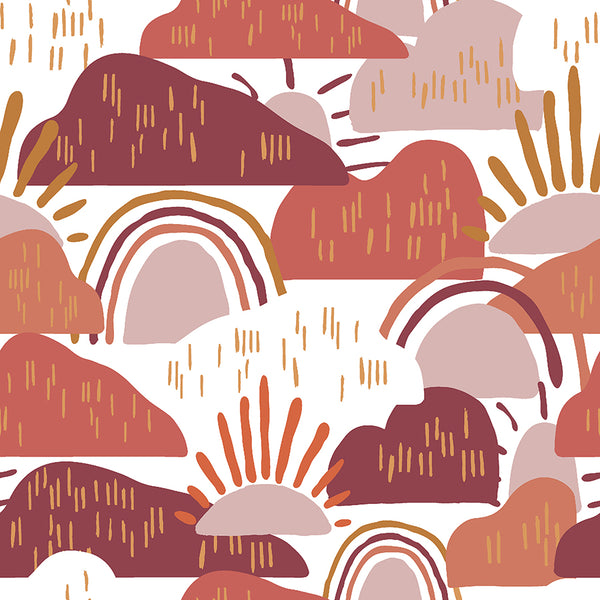 Dear Isla by Hope Johnson : Hilltop in Sunrise : Cotton and Steel